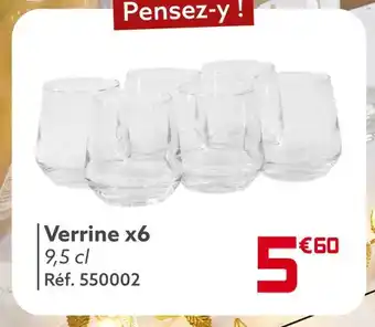 Gifi Verrine x6 offre