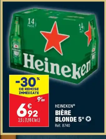 ALDI Heineken bière blonde 5° offre