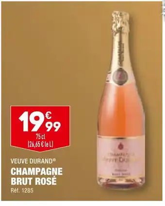 ALDI Veuve durand champagne brut rosé offre