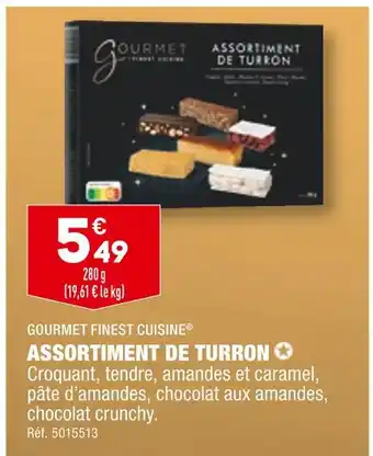 ALDI Gourmet finest cuisine assortiment de turron offre