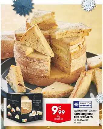 ALDI Gourmet finest cuisine pain surprise aux céréales offre