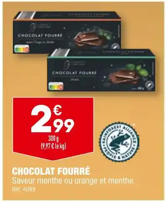 ALDI Gourmet finest cuisine chocolat fourré offre