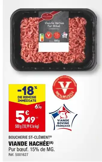 ALDI Boucherie st-clément viande hachée offre