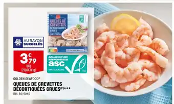 ALDI Golden seafood queues de crevettes décortiquées crues offre