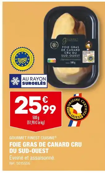 ALDI Gourmet finest cuisine foie gras de canard cru du sud-ouest offre