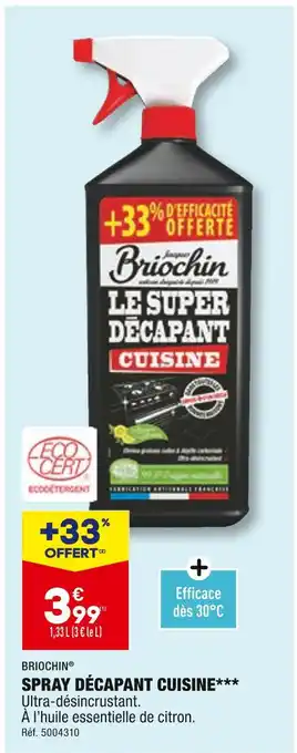 ALDI Briochin spray décapant cuisine offre