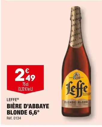 ALDI Leffe bière d’abbaye blonde 6,6° offre