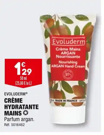 ALDI Evoluderm crème hydratante mains offre