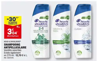 ALDI Head & shoulders shampooing antipelliculaire offre