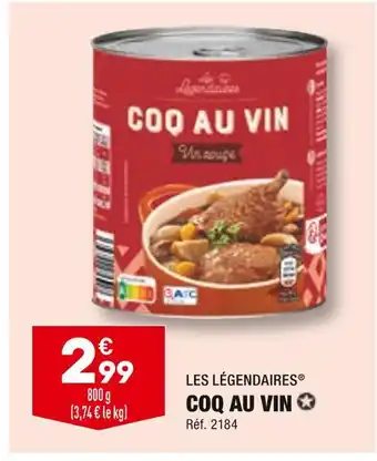 ALDI Les légendaires coq au vin offre