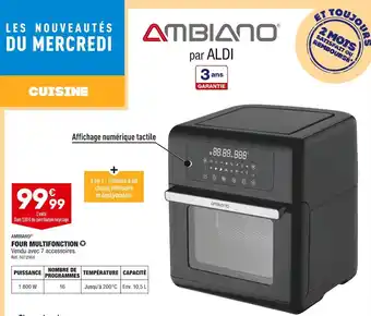 ALDI Ambiano four multifonction offre