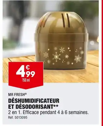 ALDI Mr fresh déshumidificateur et désodorisant offre