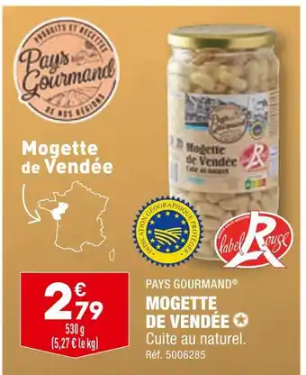 ALDI Pays gourmand mogette de vendée offre