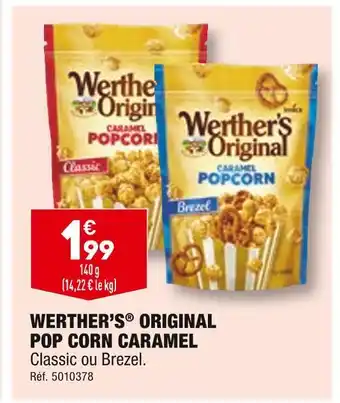 ALDI Werther’s original pop corn caramel offre