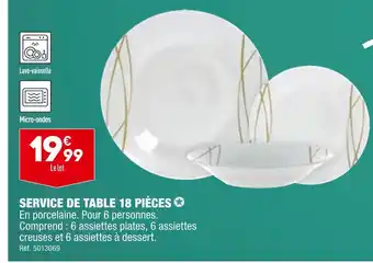 ALDI Service de table 18 pièces offre