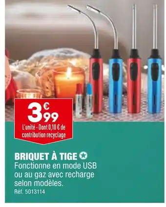 ALDI Briquet à tige offre