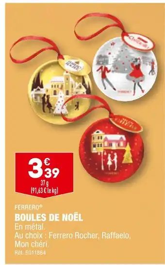 ALDI Ferrero boules de noël offre
