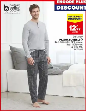 ALDI Up2fashion pyjama flanelle offre