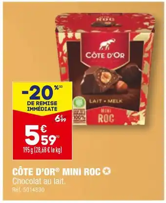 ALDI Côte d’or mini roc offre