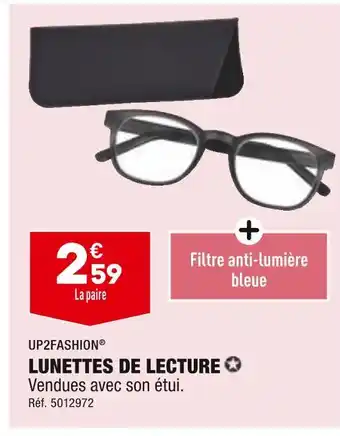 ALDI Up2fashion lunettes de lecture offre