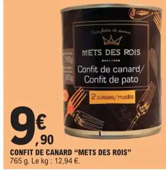 E.Leclerc CONFIT DE CANARD “METS DES ROIS” offre