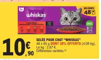 E.Leclerc GELÉE POUR CHAT "WHISKAS" offre