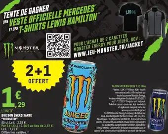 E.Leclerc BOISSON ÉNERGISANTE "MONSTER" offre