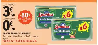 E.Leclerc GRATTE ÉPONGE "SPONTEX" offre