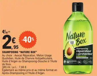 E.Leclerc SHAMPOOING "NATURE BOX" offre