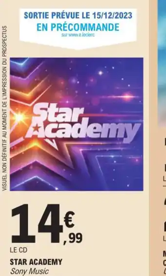 E.Leclerc Star Academy offre