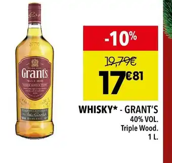 Supeco Grant’s whisky offre