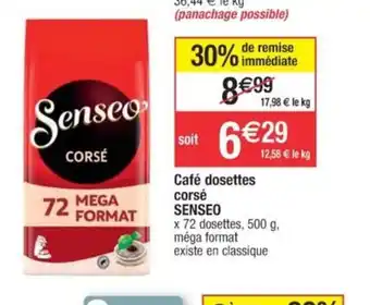Cora x Carrefour Café dosettes corsé SENSEO offre