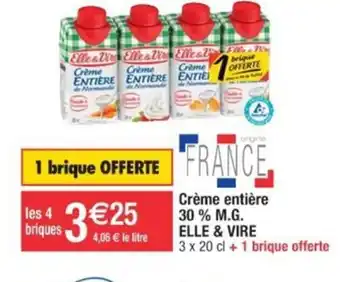 Cora x Carrefour Crème entière offre