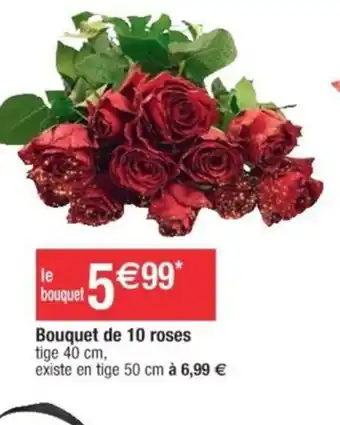 Cora x Carrefour Bouquet de 10 roses offre