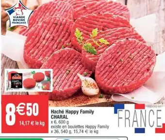 Cora x Carrefour Haché Happy Family CHARAL offre