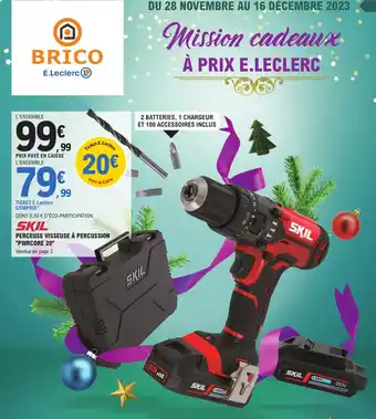 E.Leclerc Brico PERCEUSE VISSEUSE À PERCUSSION offre