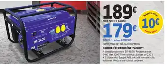 E.Leclerc Brico GROUPE ÉLECTROGÈNE 2400 W offre