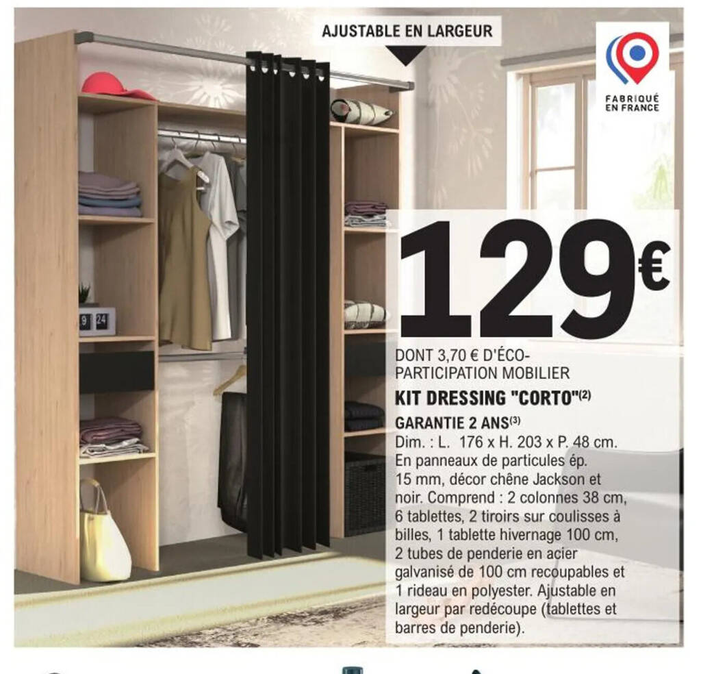 Promo Kit dressing corto chez E.Leclerc Brico