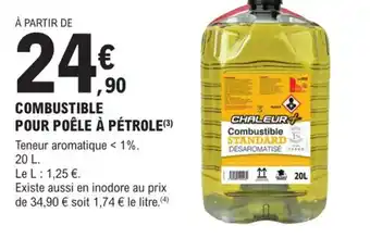 E.Leclerc Brico COMBUSTIBLE POUR POÊLE À PÉTROLE offre