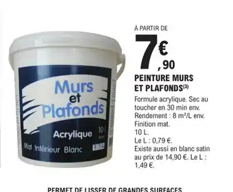 PEINTURE MURS ET PLAFONDS