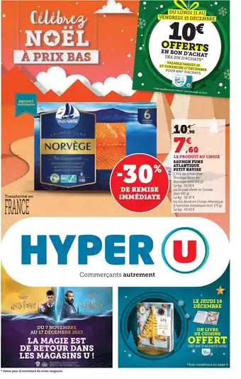 Hyper U SAUMON FUME Atlantique petit navire offre