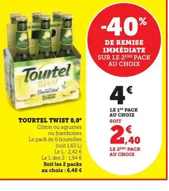 Hyper U TOURTEL TWIST 0,0 offre