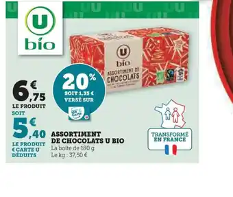Hyper U ASSORTIMENT DE CHOCOLATS offre