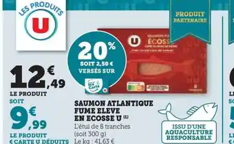 Hyper U SAUMON ATLANTIQUE FUME ELEVE offre