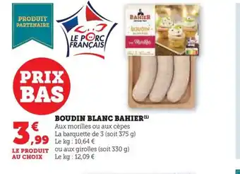BOUDIN BLANC BAHIER