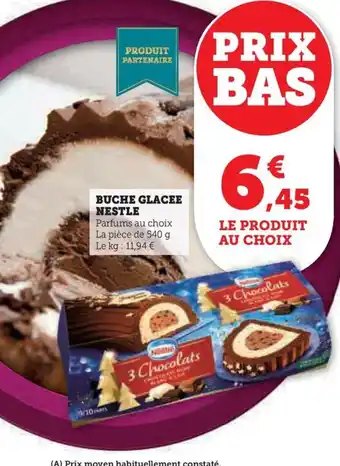 Hyper U BUCHE GLACEE NESTLE offre