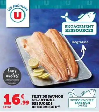 Hyper U FILET DE SAUMON ATLANTIQUE DES FJORDS DE NORVEGE U(8) offre