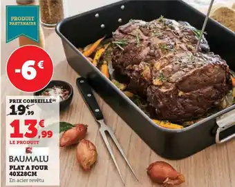 Hyper U BAUMALU PLAT A FOUR 40X28CM offre