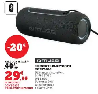Hyper U ENCEINTE BLUETOOTH PORTABLE offre