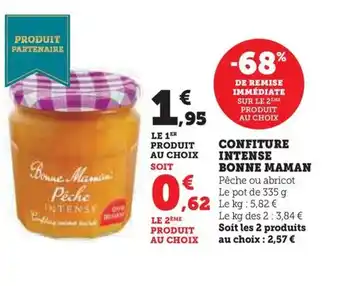 Hyper U CONFITURE INTENSE BONNE MAMAN offre